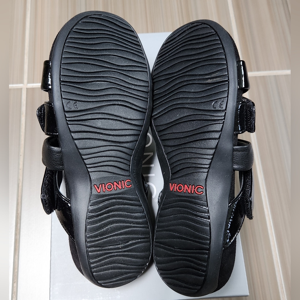 Vionic Hadlie Women's Orthotic Slide Sandals ~BLACK ~6M **NEW - Picture 7 of 10
